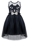 Toddler Girl Halloween Dress Black Cat Dress Fancy Holiday Party Dresses 3T