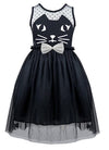 Toddler Girl Halloween Dress Black Cat Dress Fancy Holiday Party Dresses 2T