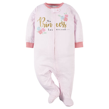 Gerber Baby Girls 2-Pack Sleep 'N Play Princess Pink 6-9 Months
