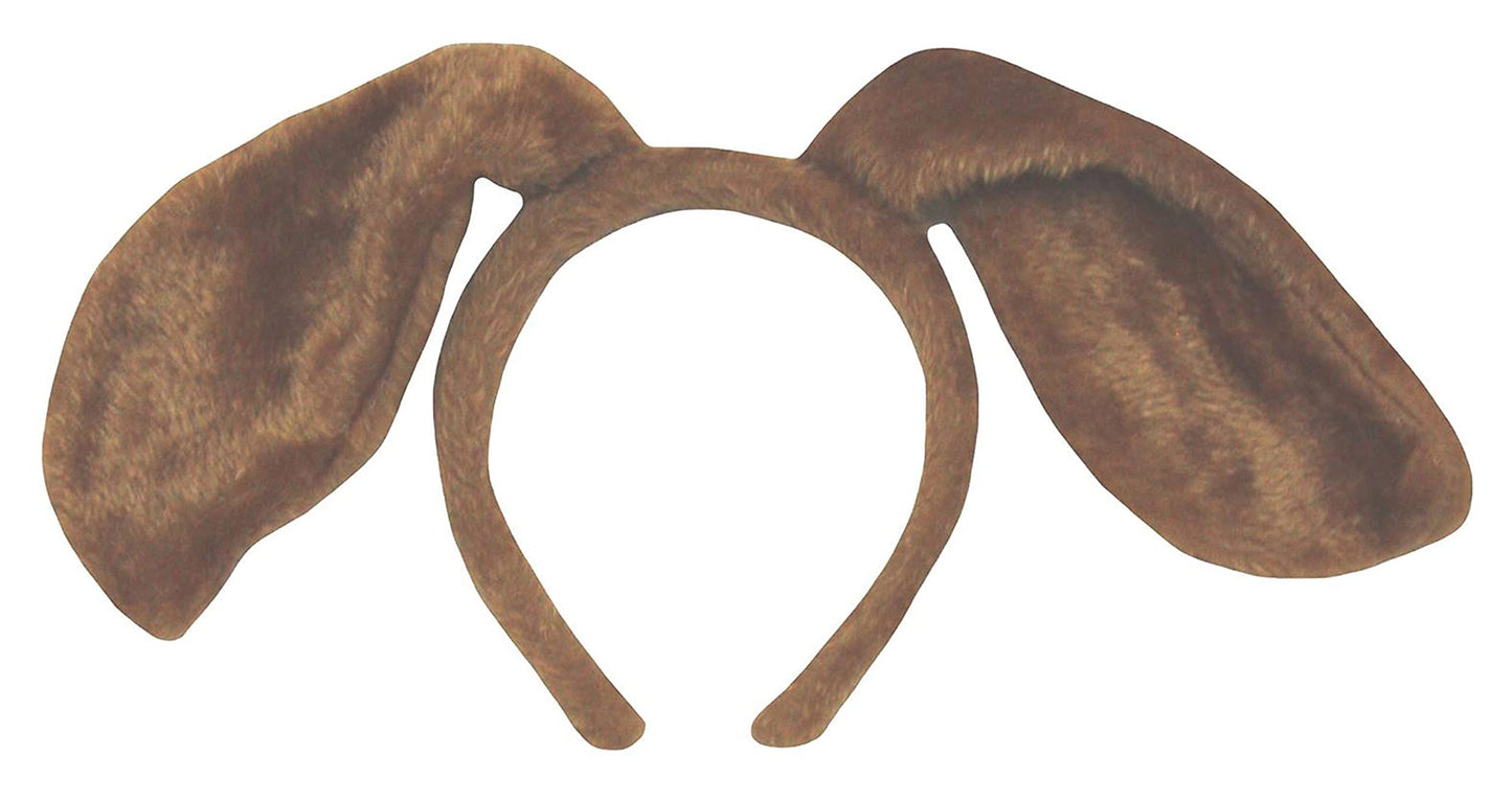 Petitebella Long Ear Dog Headband (Brown, One Size)