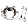 1 X Silverplated Baby Bear Bowl, Spoon, Fork Set By Elegance Silver