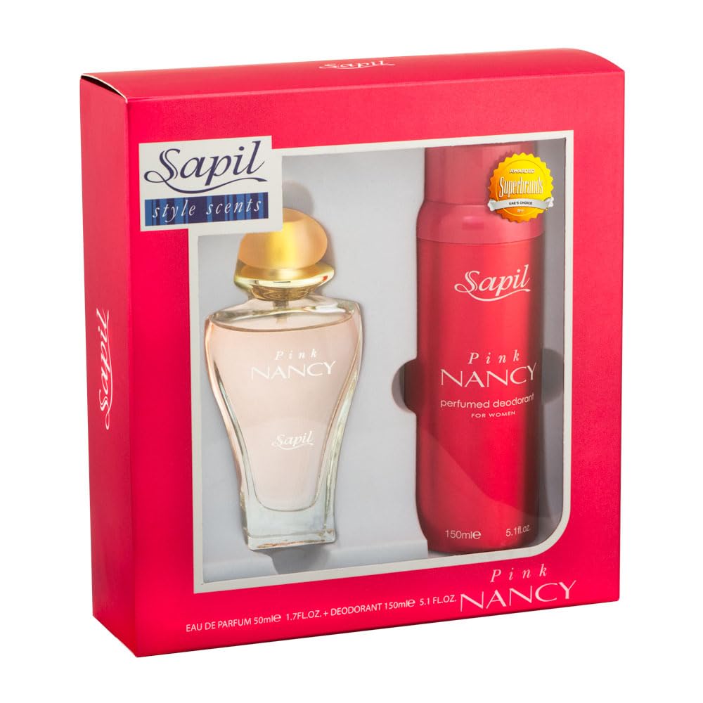 Nancy Pink By Sapil For Women - 2 Pc Gift Set 1.7Oz Edp Spray, 5.1Oz Deodorant Spray