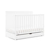 Delta Children Simmons Kids Logan 6-in-1 Convertible Crib with Underdrawer - Greenguard Gold Certified, Bianca White