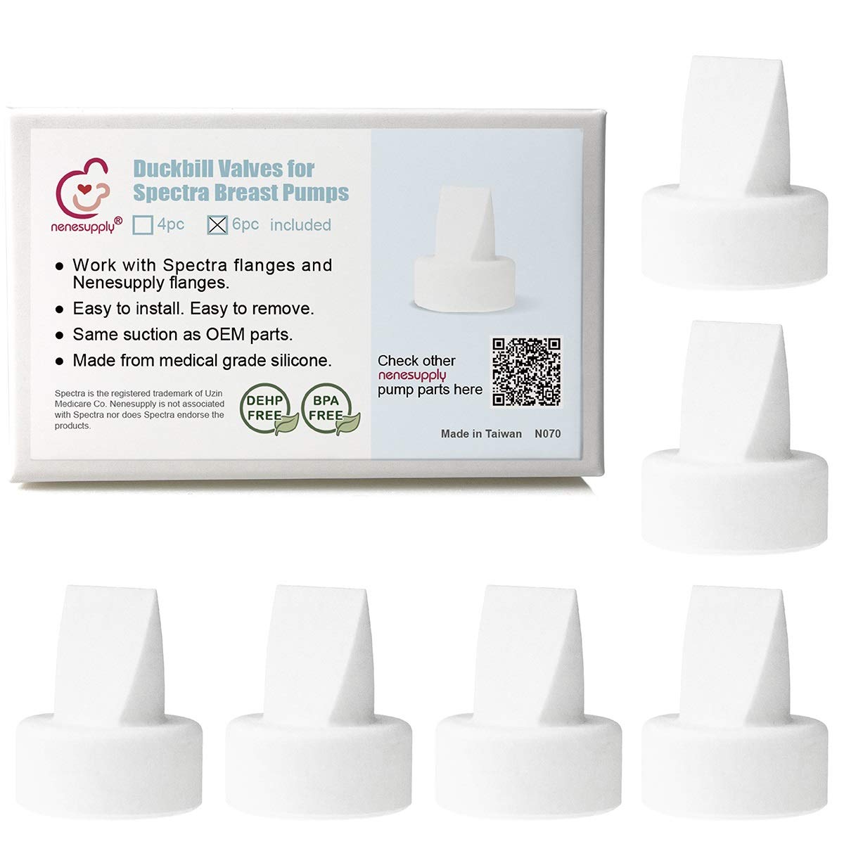 Nenesupply Duckbill Valves Compatible With Spectra Pump Parts Compatible With Spectra S2 S1 9 Plus Breast Pump Replace Spectra V