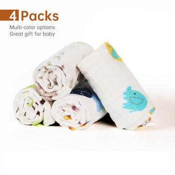 Lasoftan Baby Muslin Burp Cloths, 100% Cotton Burping Cloths Super Absorbent Soft, Bath Towel Burp Cloths For Baby Girl Boy, Gre
