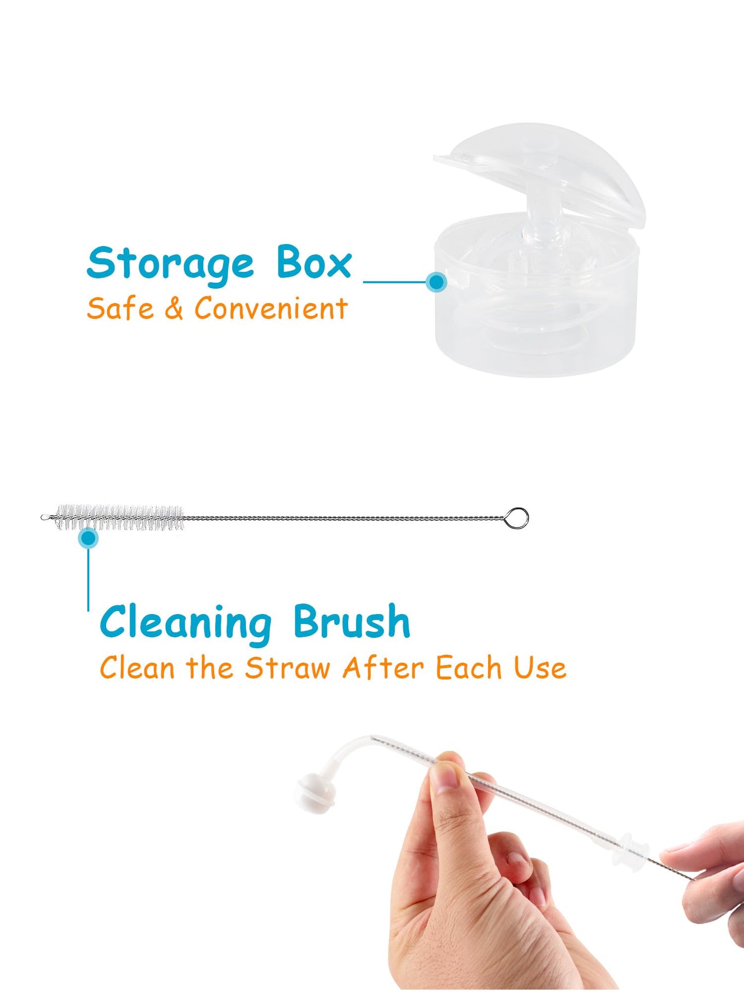 Sippy Straw Cup Soft Conversion Kit For Philips Avent Anti-Colic Baby Bottle, Toddler Transition Kit With Silicone Sippy Spout N