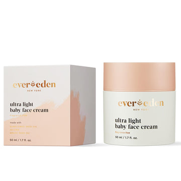 Evereden Ultra Light Baby Face Cream, 1.7 Oz | Clean And Natural Baby Care | Non-Toxic And Fragrance Free Baby Moisturizer | Pla