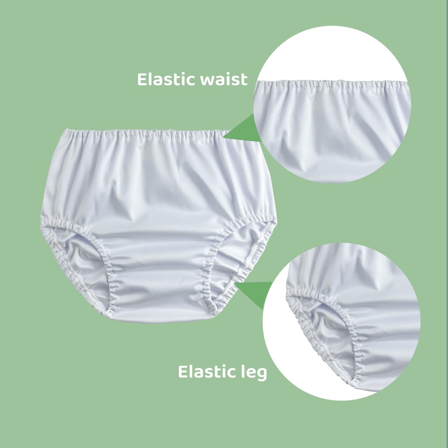 Smulpooti Reusable Plastic Underwear Cover Swim Diaper Covers Plastic Diaper Covers Toddler Premium Plastic Underwear For Toddle