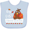 Inktastic My 1St Thanksgiving Cute Turkey Baby Bib Light Blue 3C80E