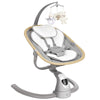 Angelbliss Baby Swing with Cry Detection, Electric Swing - Side-to-Side & 180 Rotation, for Infants & Toddlers (Grey) with 5 Spe