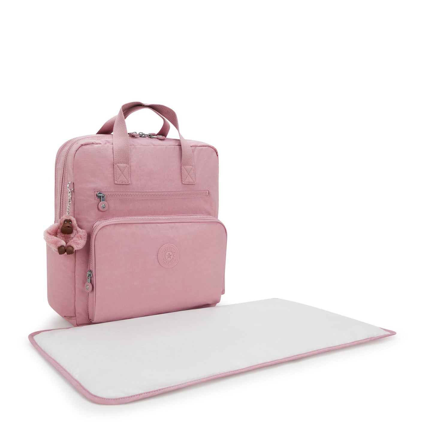 Kipling Audrie Diaper Backpack Flouncy Pink