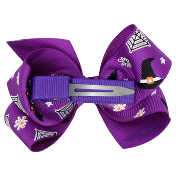 Love Sweety Baby Rose Halloween Headband Infant Pumpkin Hairband Bow Hair Clips (4Pc Clips)