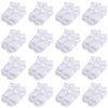 Tenpluszero Toddler Socks-16 Packs Kids Low Cut Ankle Socks Baby Boys Girls Breathable Socks(White,12T)