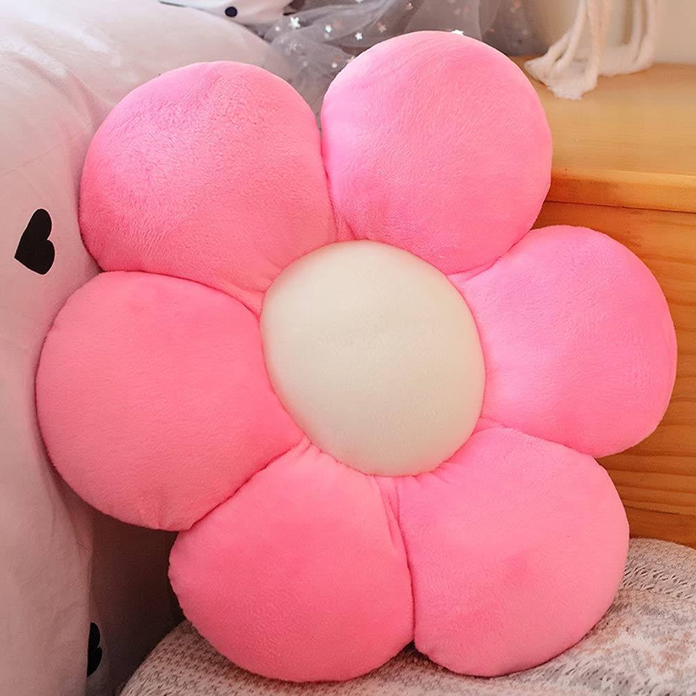 AVSHUB Sunflower Shaped 6 Kali Throw Pillow Cute Preppy Home Decorative Floor Cushion with Fibre Filling Aesthetic for Sofa Bedr