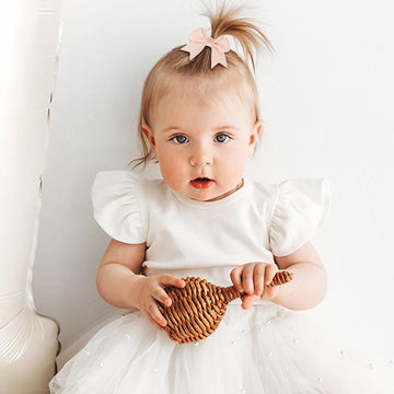 Oaoleer 40Pcs 2 Inches Baby Hair Ties, Toddler Hair Ties With Bows, Elastic Ponytail Holders Mini Small For Baby Girls Infants