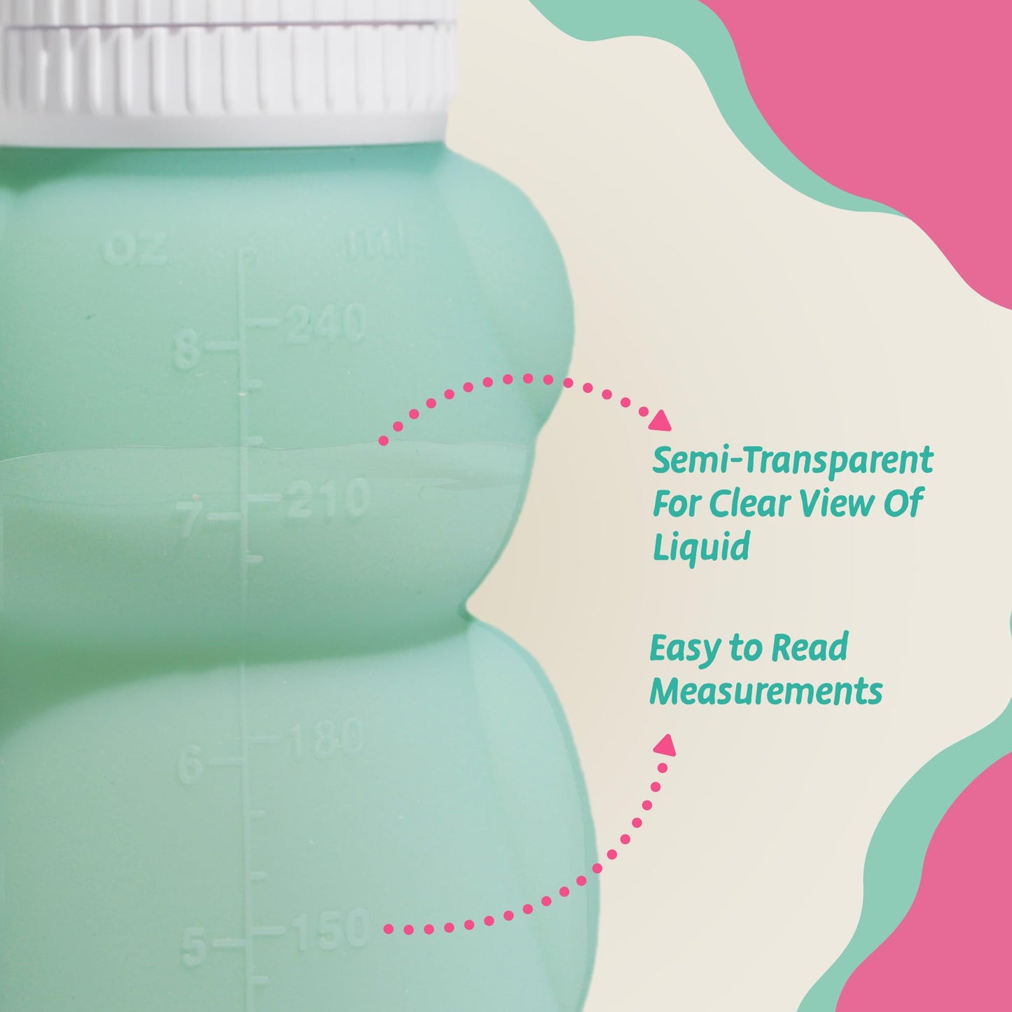 Legendairy Milk Honey Bear Straw Cup Silicone For Babies (Green/Raspberry), 8 Oz. Dishwasher Safe Baby Straw Cup, Food Grade Sil