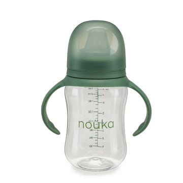 Nouka Soft Spout Tritan Sippy Cup | Leak Proof And Easy Grip | Removable Handles | Fern
