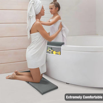 Pandaear Comfortable Baby Bath Kneeler And Elbow Rest Pad Set, Non-Slip Bathtub Kneeling Pad For Bathing Baby Tub Knee Mat, Bath