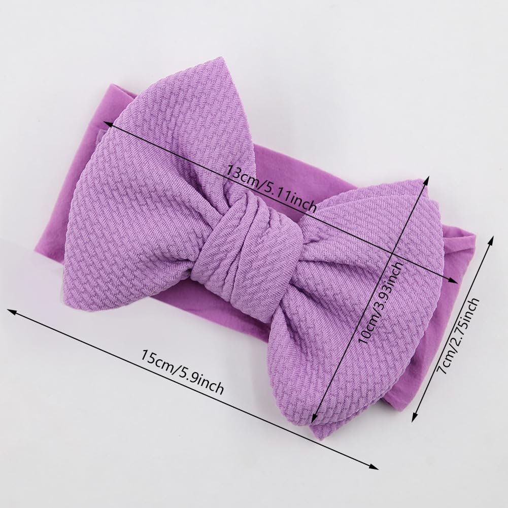 Justmydress Easter Bunny Headband Turban Bow Baby Girls Hair Band Bow Easter Days Gift Jhe40 (F1-White Yellow)