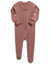 Vaenait Baby Toddler Boys Girls Solid Footie Pajama Cozy Modal Cocoa 0-3M