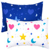 Uomny Toddler Pillowcases For Girls 13X18 12X16 14X19 Star Baby Pillow Case 2 Pack Small Pillow Covers For Travel Pillow Blue Wh