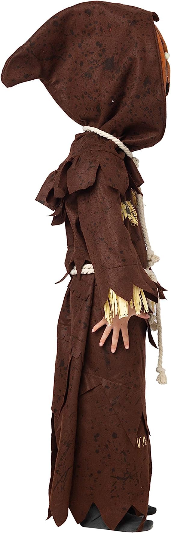 Spooktacular Creations Scary Scarecrow Costume For Kids, Pumpkin Costume For Boys, Halloween Costume For Boys W/Pumpkin Head (Sm