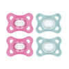Mam Comfort Pacifiers, Newborn Pacifiers, 4 Count, Mam Pacifiers 3-12 Months, Best Pacifier For Breastfed Babies, Girl Silicone