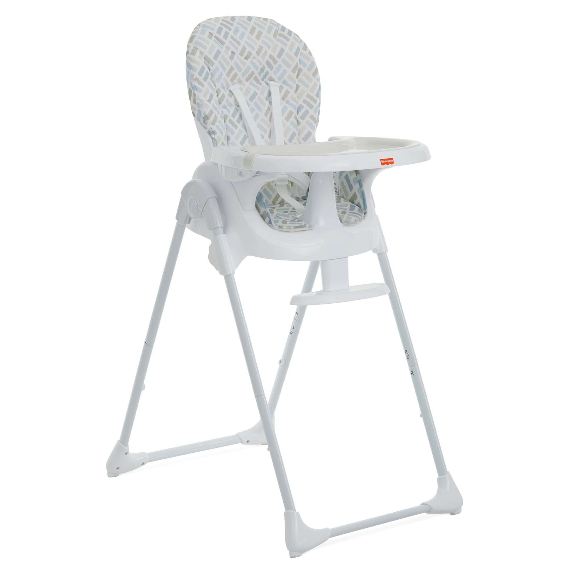 Fisher-Price Tiny Bites High Chair, 7 Adjustable Height Positions, Easy Quick Fold, Lightweight, Easy To Clean, Portable, Cloud