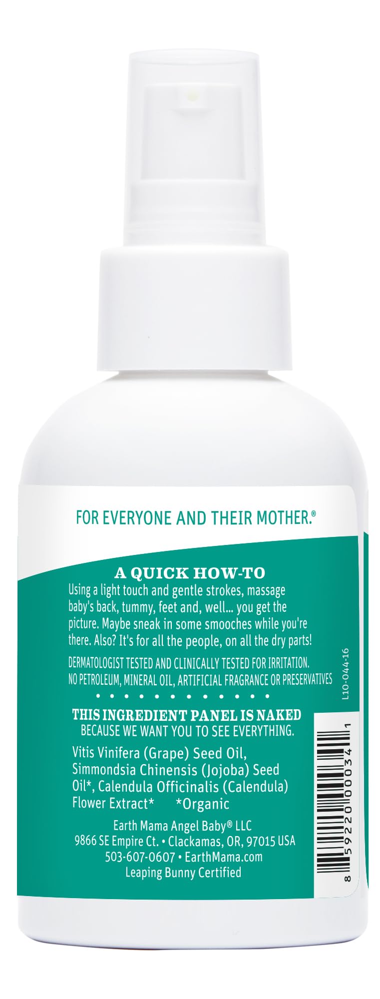 Earth Mama Calendula Baby Oil | Massage Oil for Newborn Skin Care, Dry Skin & Scalp Moisturizer, Fragrance Free, 4-Fluid Ounce