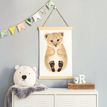 Qicai Xiaolu Newborn Footprint Kit Maker, Perfect For Creating Keepsakes, Memories, And Gifts. Suitable For Baby Boys, Girls, Ne