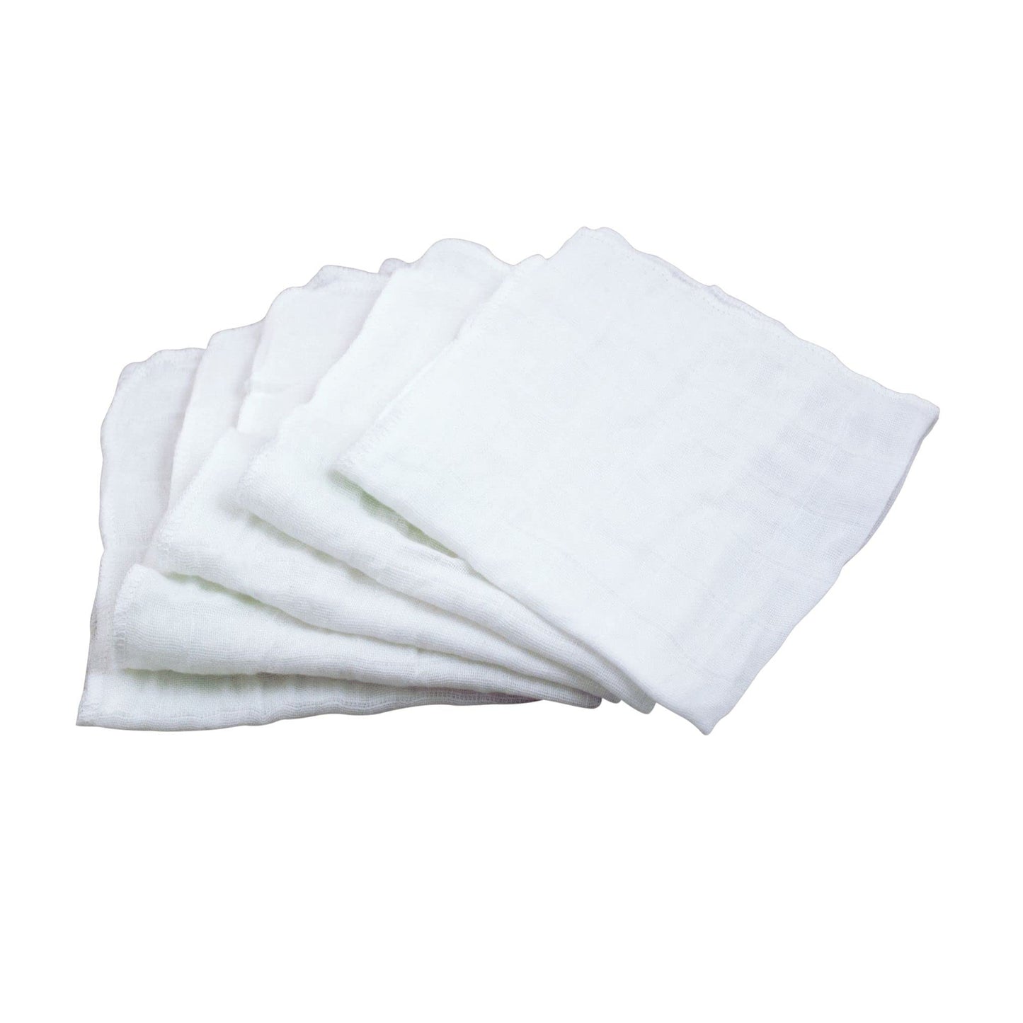green sprouts Reusable Muslin Cloths made from Organic Cotton (5 pack) |Reusable Baby Wipes | Without Formaldehyde or Azo Dyes |