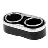 ATORSE Car Auto Drink Bottle Dual Cup Beverage Can Holder Stand Organizer Black