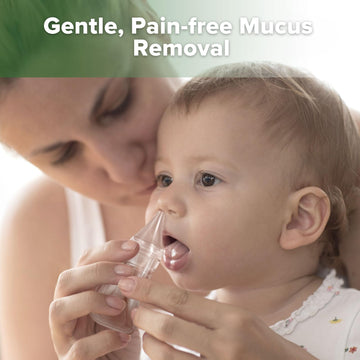 Haakaa Silicone Baby Nasal Aspirator | Nose Bulb Syringe | Easy-Squeezy Baby Nose Cleaner, Newborn Infant &Toddler - Bpa Free Si