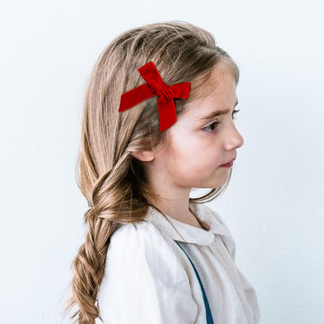 Deeka Hair Accessories, 15 Pieces Uniform Hair Bows, Hair Clips, Headband, Hair Ties Set For Little Toddler School Girls - Red