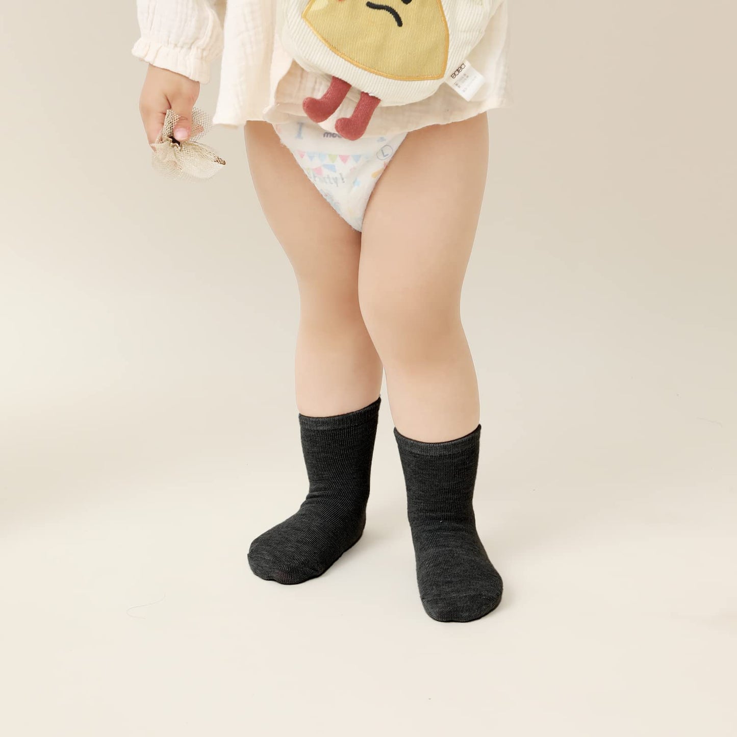 Aroveea Non Slip Grip Ankle Baby Socks 1-3 Years Old Black For Toddler Boys And Girls Kids Socks 12 Pack,Infant Cute Cotton Baby