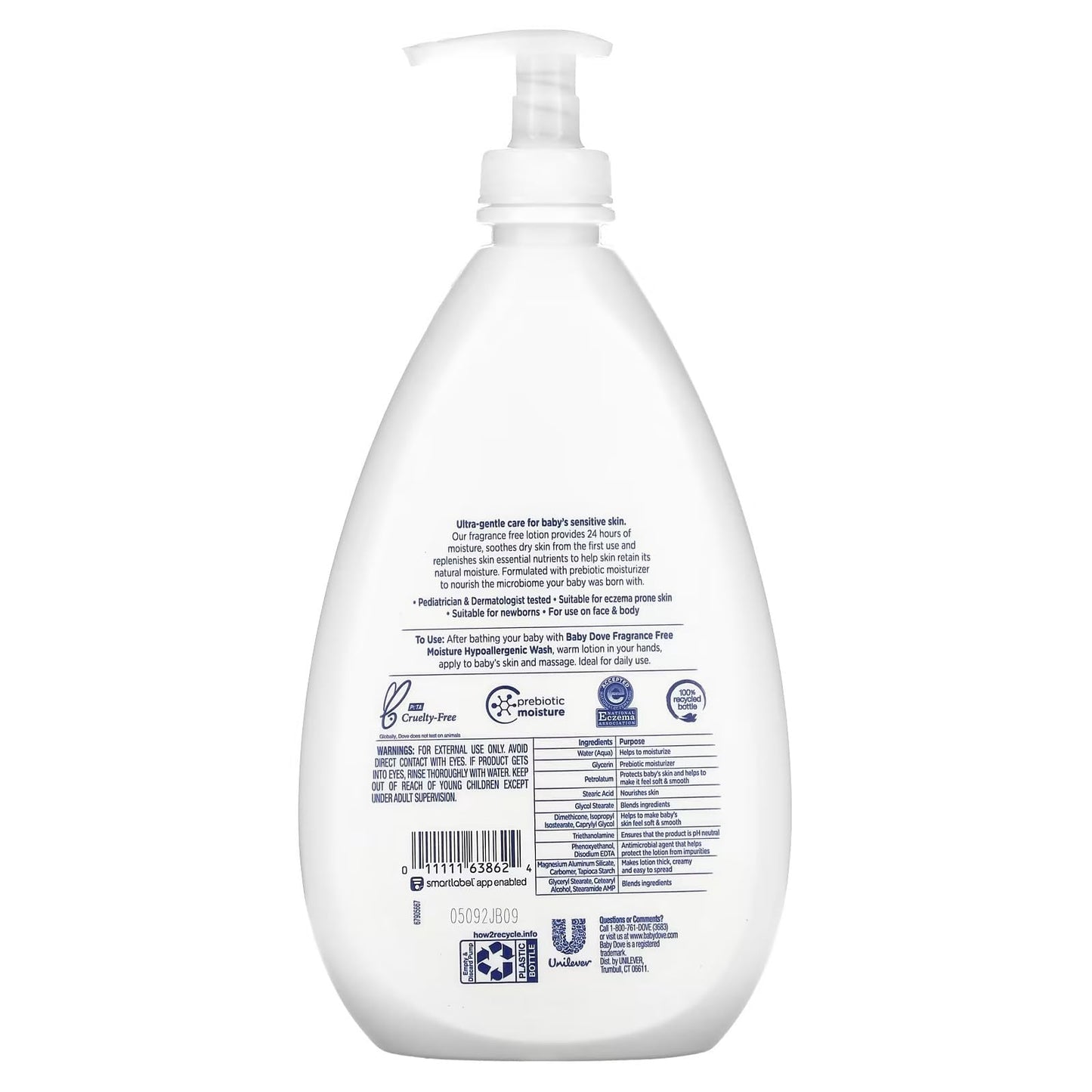 Baby Dove Lotion, Sensitive Moisture 20 Oz?(Pack Of 2)