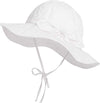 Urban Virgin Baby Girl Sun Hats Summer Baby Hats Upf 50+Toddler Sun Hat Infant With Wide Brim Bucket Hat White 12-24 Months