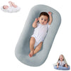 DAOLUAN Baby Lounger Bionic Organic Lounger Soft Breathable Baby Lounger for Newborn Infant Babies 0-18 Months (Grey Blue, OneSi