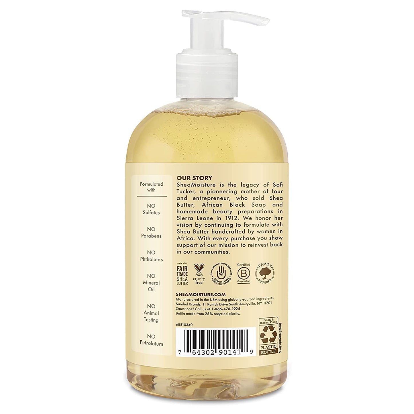 Shea Moisture Baby Shampoo & Wash 13 Ounce Chamomile & Argan Oil (384Ml) (6 Pack)