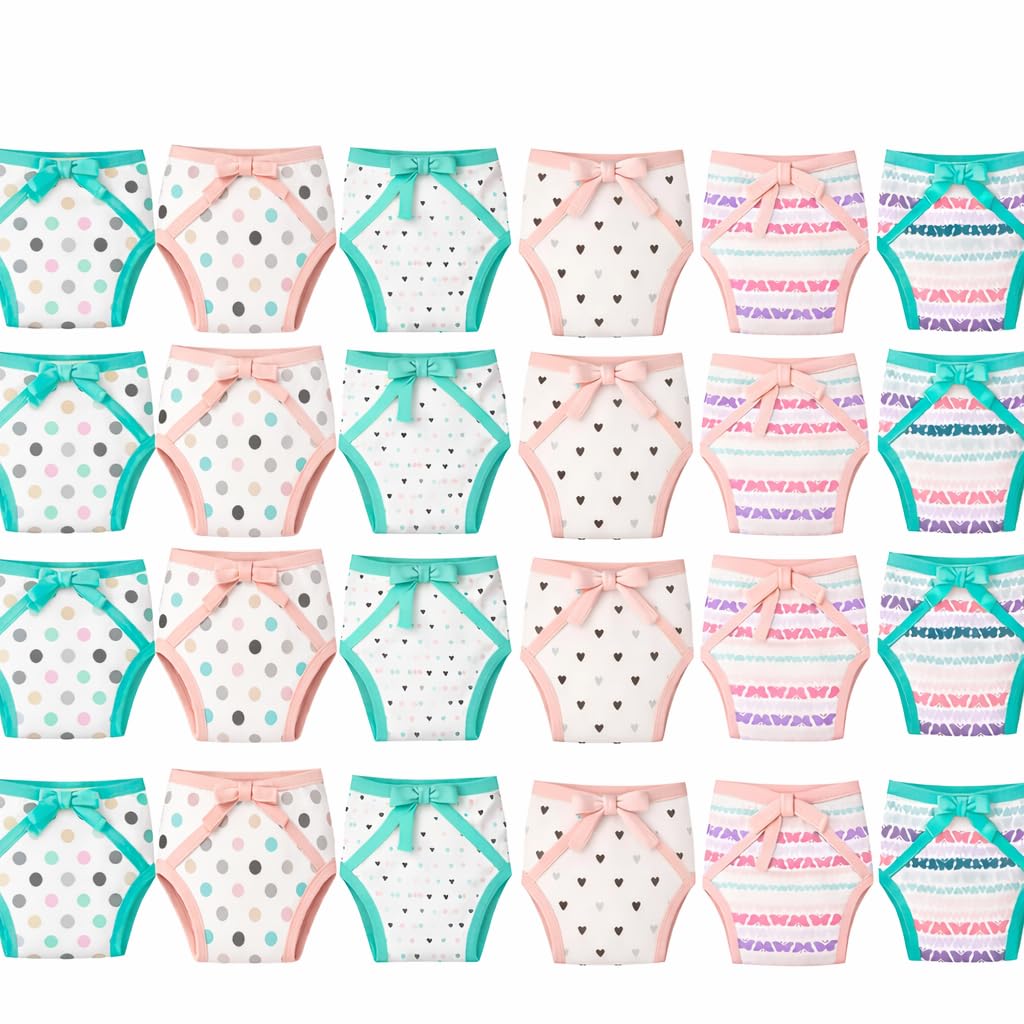 Adhigams Baby Cotton Nappy/Langot, Soft Breathable Reusable Cotton Fabric, Skin Friendly, Assorted Printed Design, Comfortable F