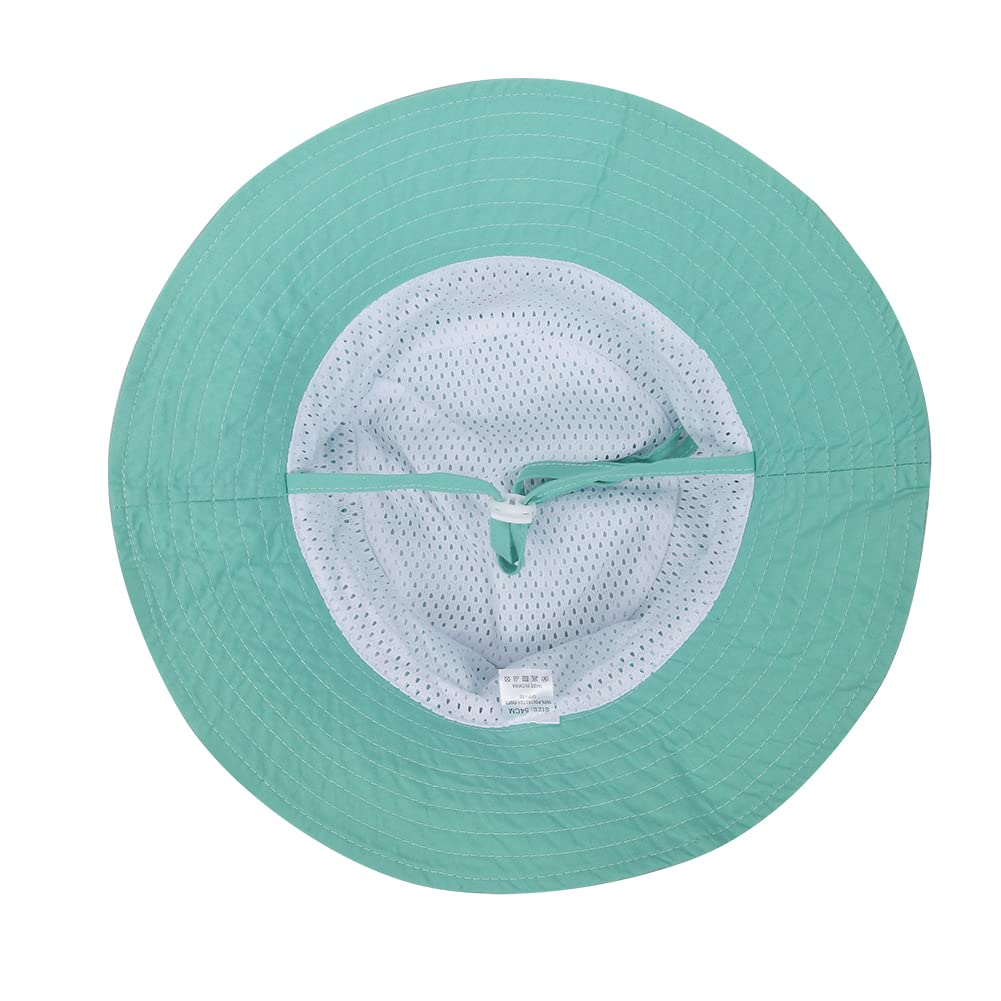 Toddler Sun Hat 6-12 Months,12-24 Months 2Pack Smile Face Auqa/White