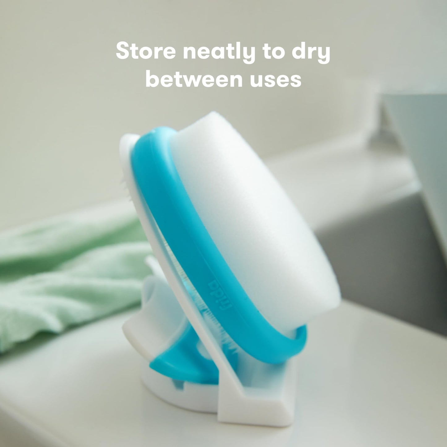 Frida Baby The 3-Step Cradle Cap System, Dermafrida The Flakefixer, Sponge, Brush, Comb And Storage Stand For Babies With Cradle