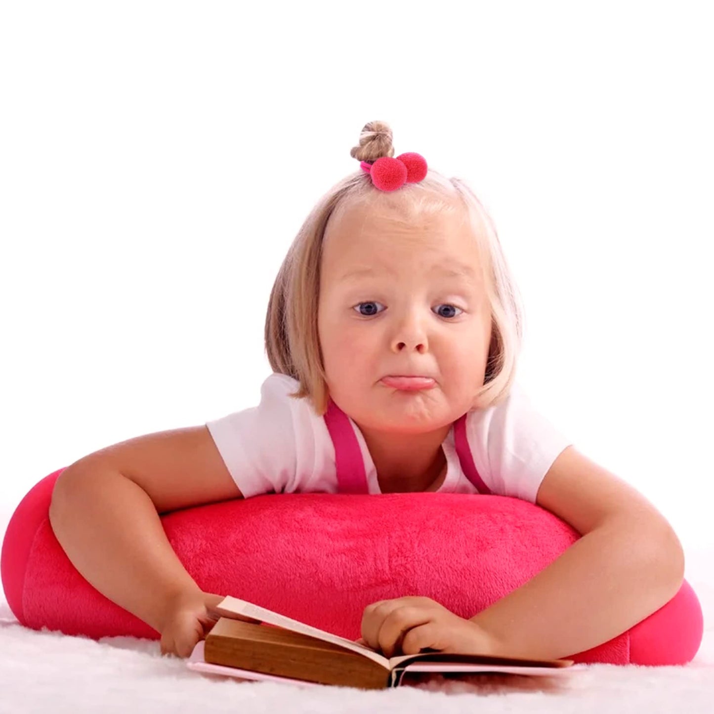 Qearl Hair Ties, 40 Pieces Pom Pom Elastic Hair Ties - 20 Colors Fluffy Velvet Ponytail Holders And Rubber Bands For Baby Girls,