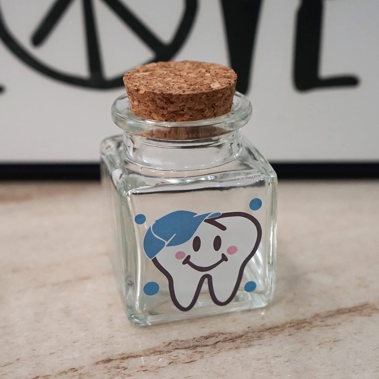 Hamuiers Baby Tooth Box, Tooth Fairy Box For Lost Teeth, Glass Tooth Holders For Kids First Teeth Keepsake Box Gifts For Baby -