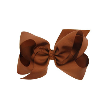 Ld Dress 6' Hair Bows Tiny Boutique Alligator Hairpins Accessories (Brown)
