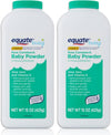 Equate Aloe And Vitamin E Pure Cornstarch Baby Powder (2 Pack - 15 Oz)