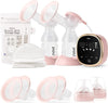 Ncvi Double Electric Breast Pump 8782, Portable Anti-Backflow, With 4 Size Flanges, 4 Modes & 9 Levels, Led Display, 10 Breastmi