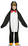 Rasta Imposta Lightweight Penguin Costume, Black and White, Child Size 4-6X