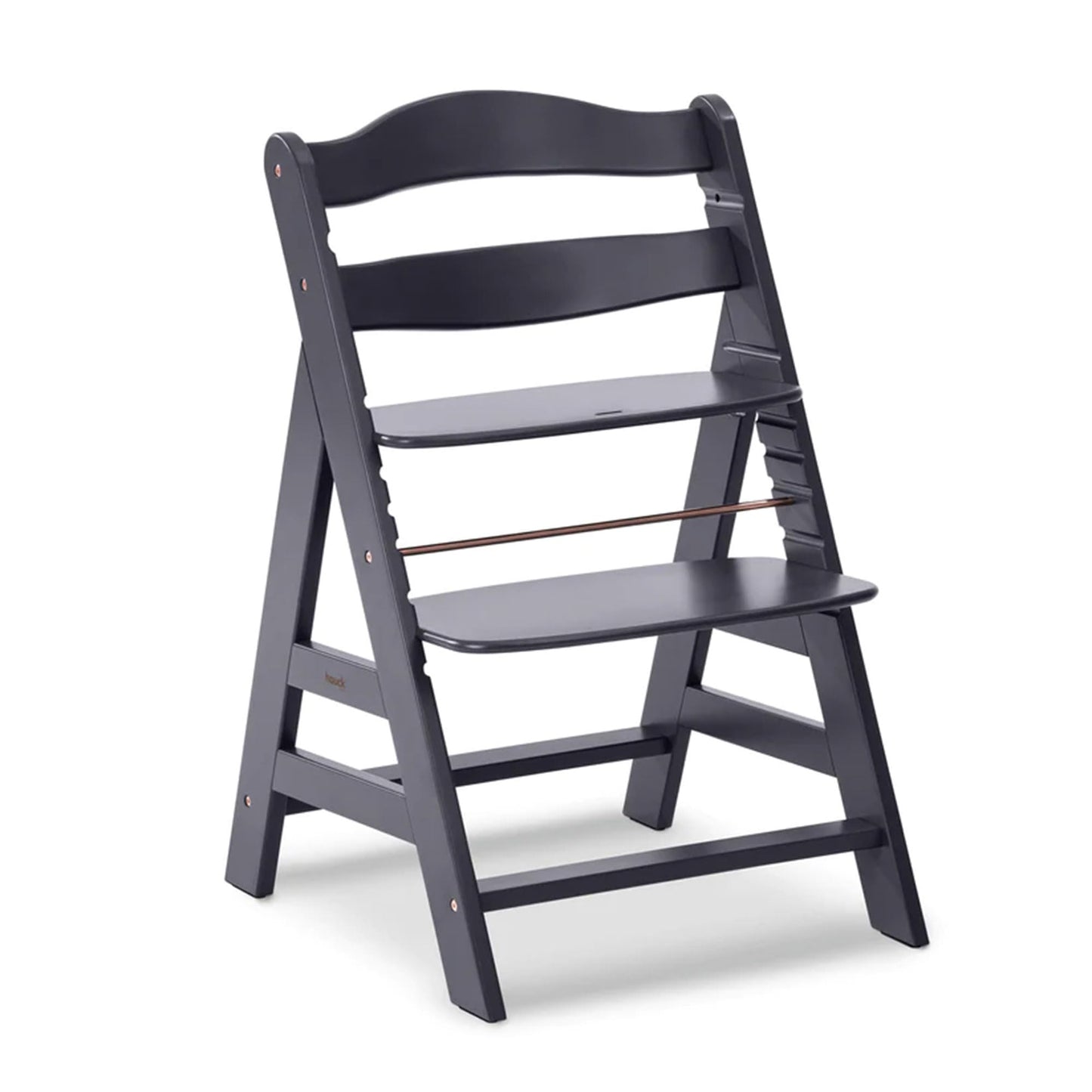 hauck Alpha+ High Chair for Children from 6 Months up to 90 kg, Elegant Look, Includes Protective Bar, 5-Point Harness and Crotc