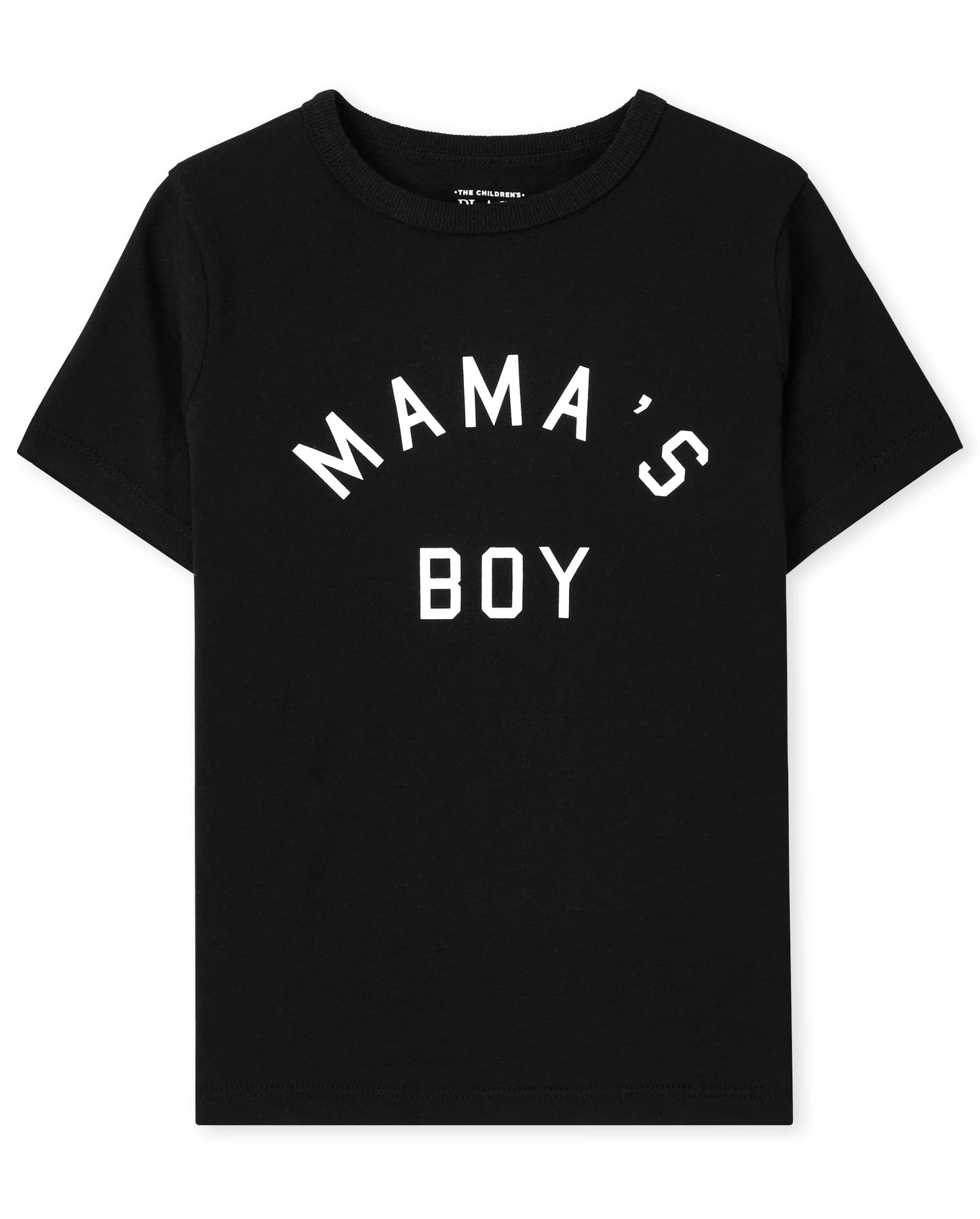 The Childrens Place Unisex Baby And Toddler Short Sleeve Family Graphic T-shirts, Mamas Boy Single, 2T US